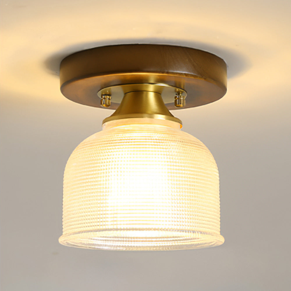 Contemporary Glass Ceiling Light - Modern Living Room Fixture