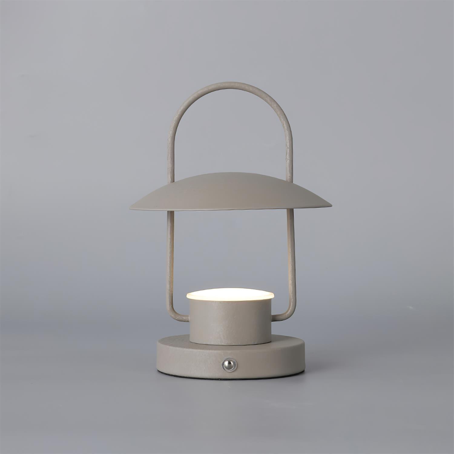 Tragbare Tischlampe – Metalllampe mit eingebautem Akku für das Wohnzimmer