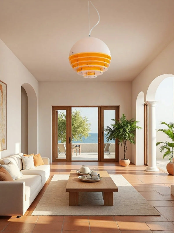 Bauhaus Sunset Pendelleuchte - Moderne Designer-Ambientelampe fürs Wohnzimmer