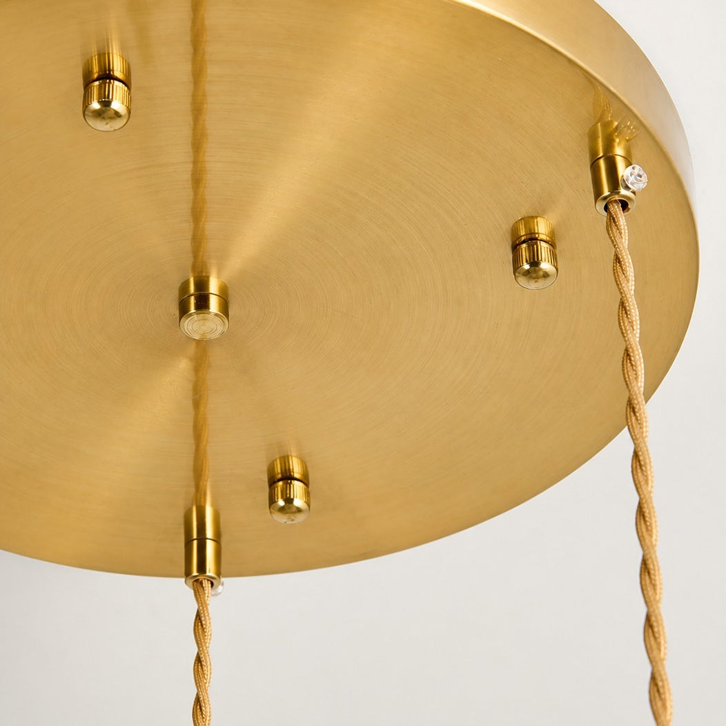 Green Jade 3-Light Linear Pendant Light