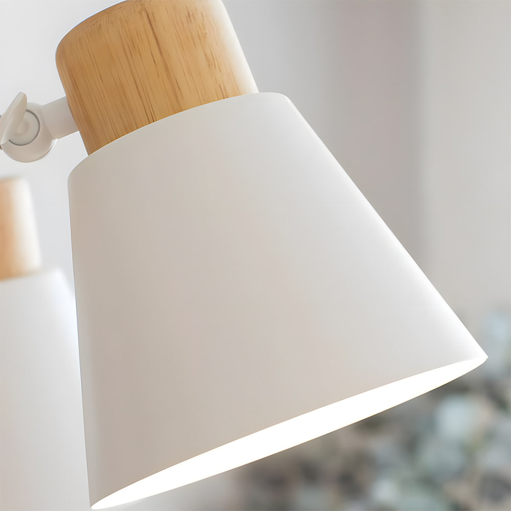 Wooden Ceiling Light - Flush Mount Living Room Lamp Natural