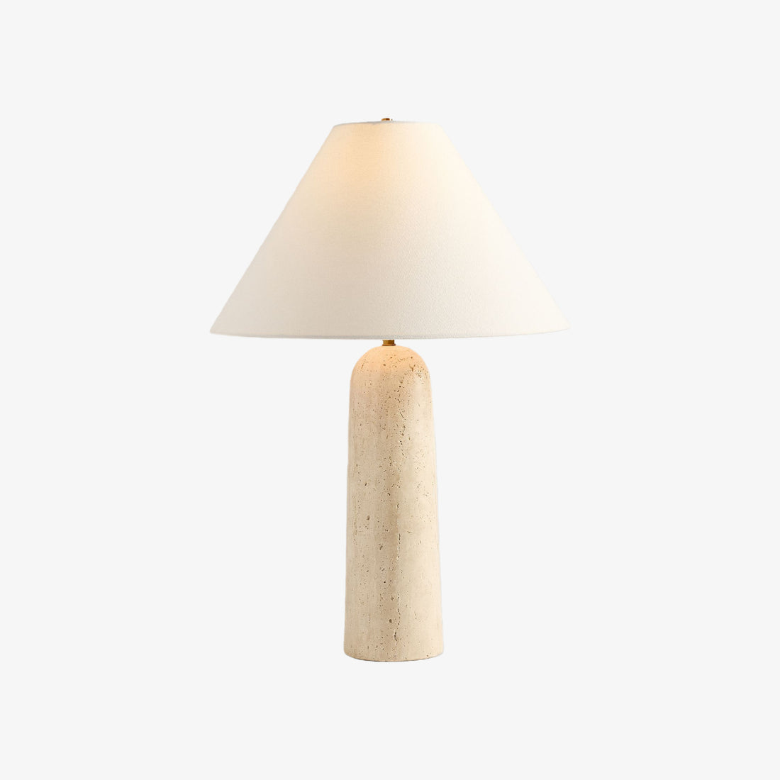 Albi Minimalist Marble Table Lamp – Elegant Fabric Shade Suitable for Any Room