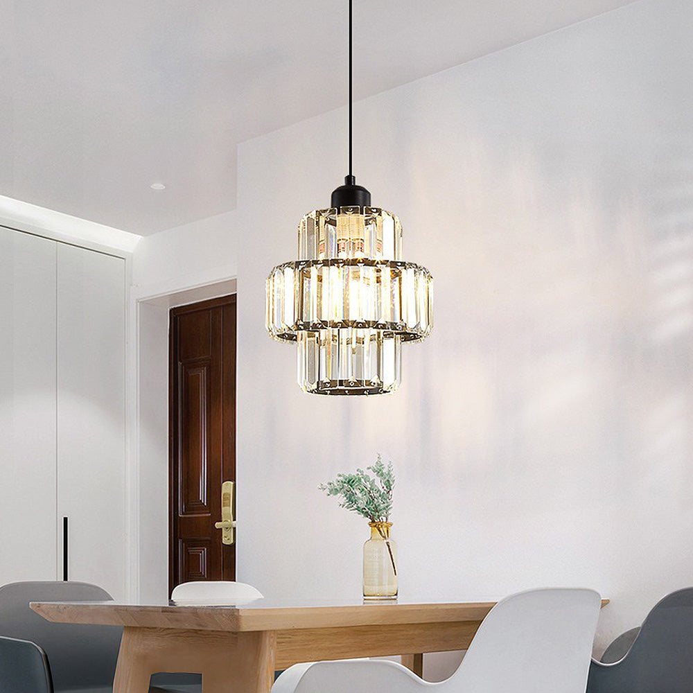 Luxury Pendant Light – Glass Gold Fixture for Elegant Home Interiors