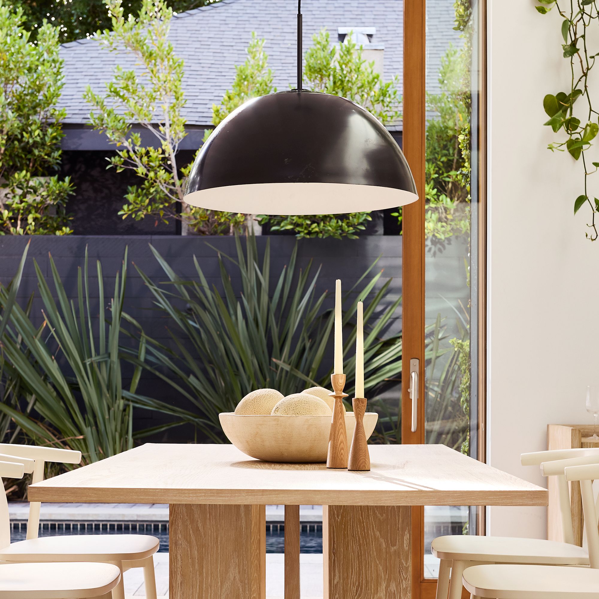 Parvion Sculptural Metal Pendant Light - Modern Bowl Lamp for Hallway