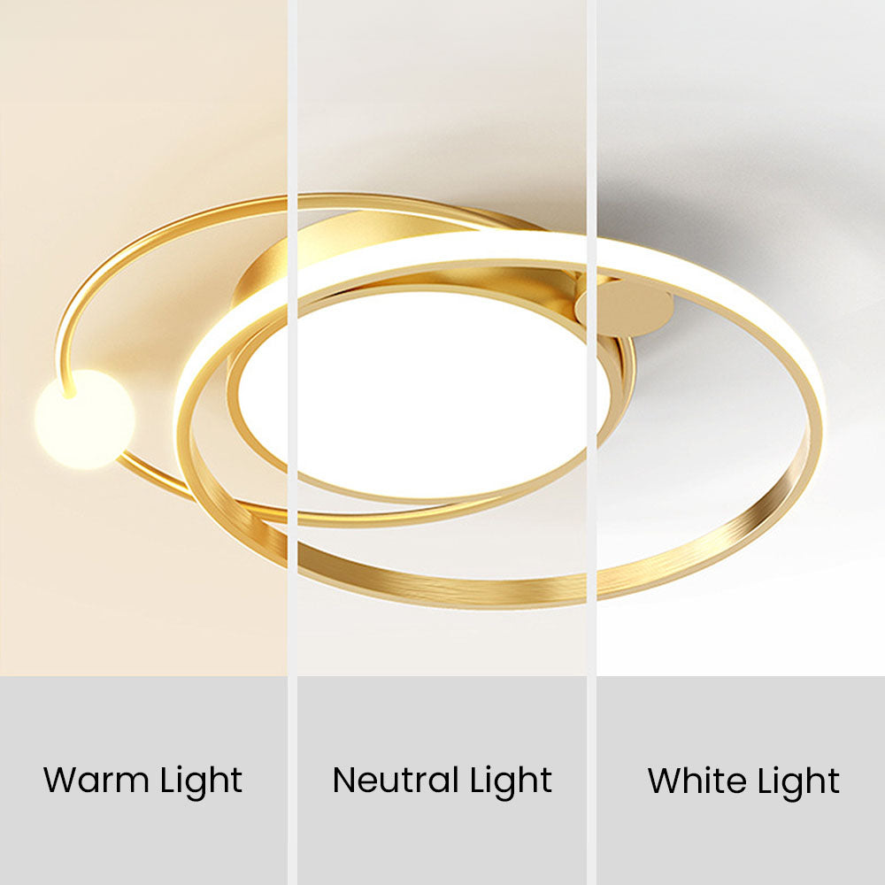 Modern Round LED Ceiling Light – Minimalist Fixture for Living Spaces