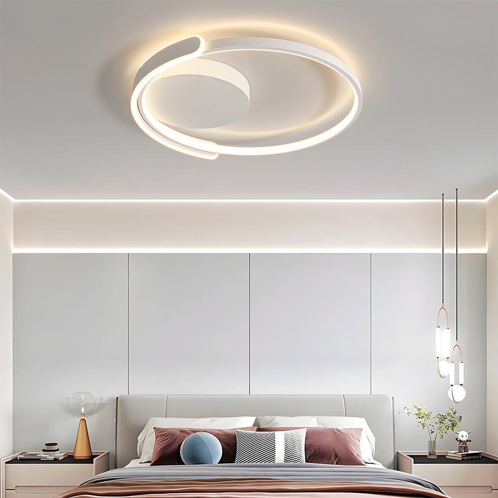 Round LED Ceiling Light - Modern Fixture for Living Room & Dining Room
