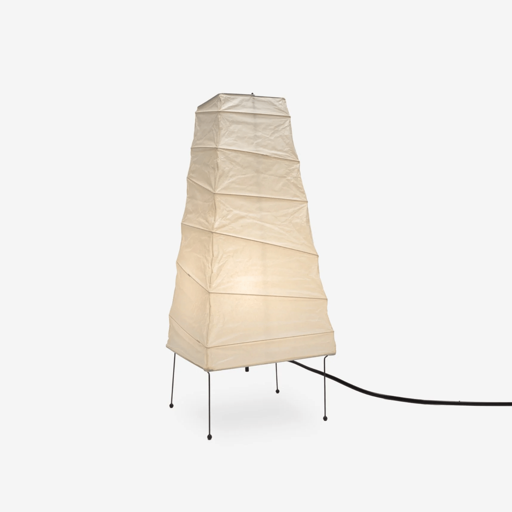 Tischlampe aus Washi-Papier – Elegantes Licht mit Bambusrahmen für das Wohnzimmer