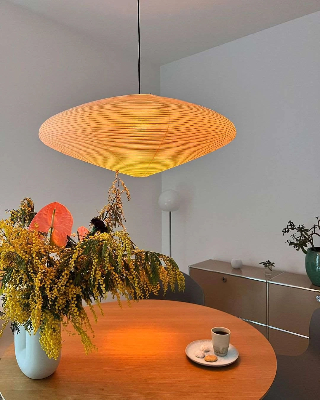Mulberry Washi Pendelleuchte – Sanftes handgefertigtes Licht für warmes Wohndekor