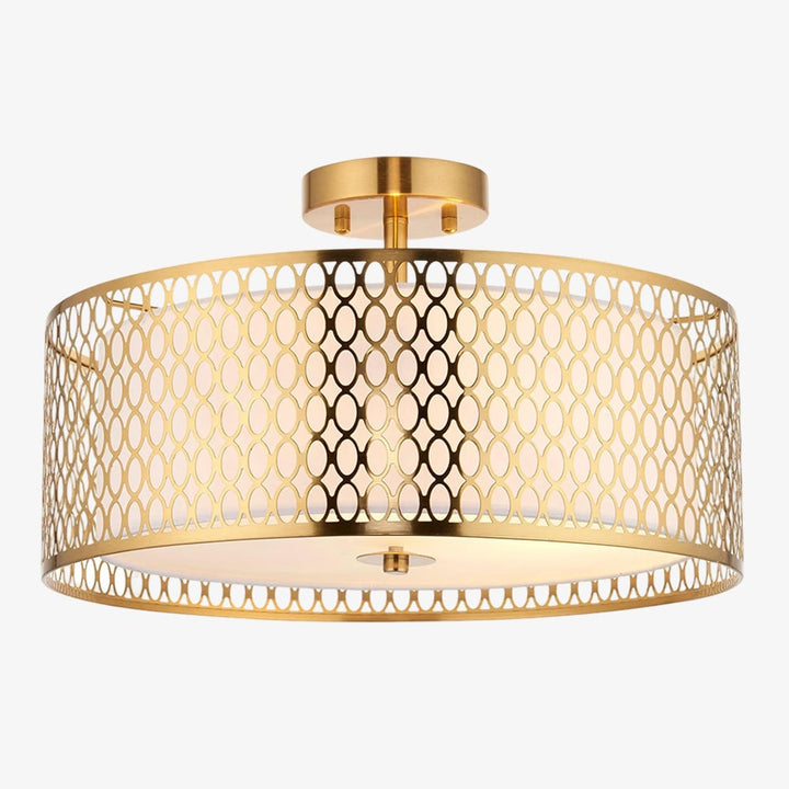 Modern 3 Light Mesh Design Ceiling Light - Dimmable for Living Room