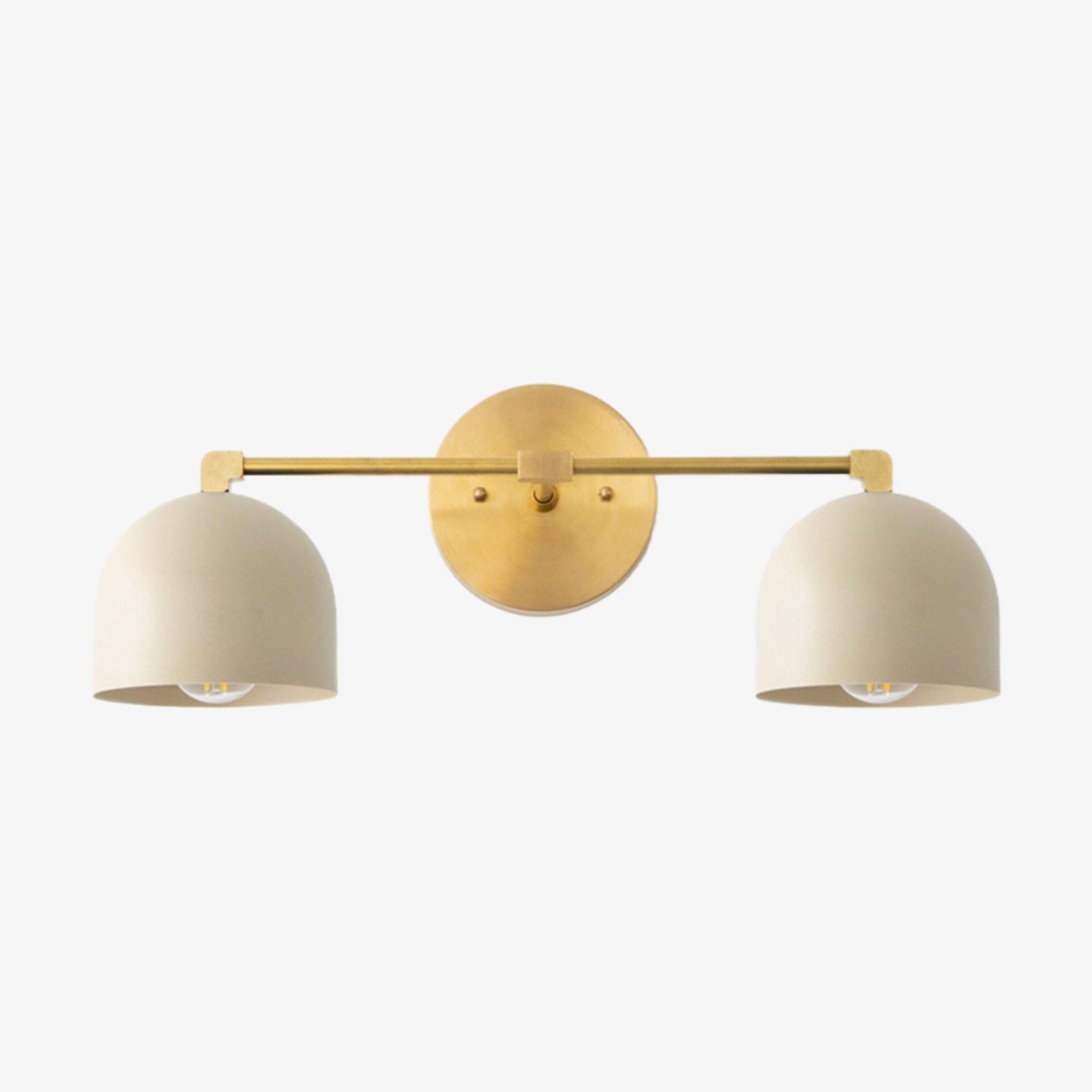 Metio Dome Mid-Century Deep Ball Schminklampe - Messing Wandleuchte