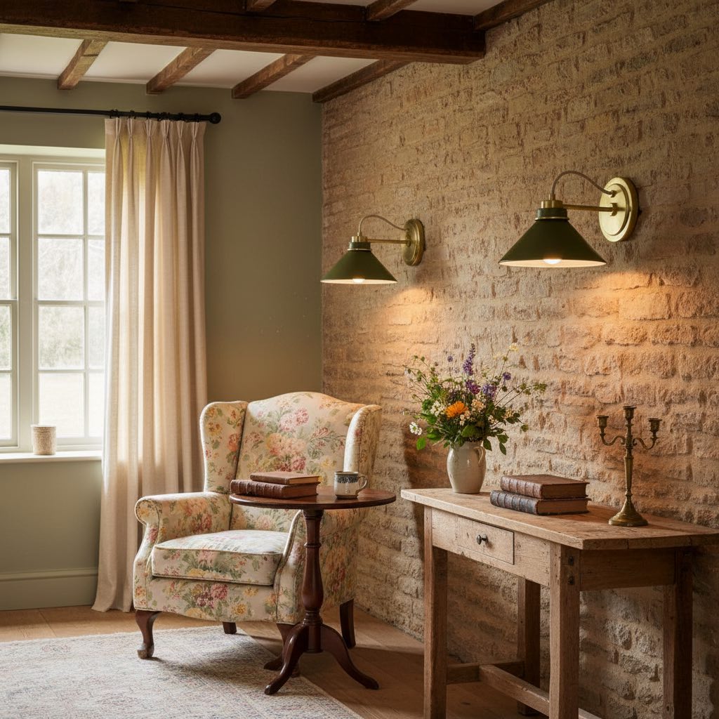 Aurenza Metal Wall Sconce - Farmhouse Tapered Design Wall Light