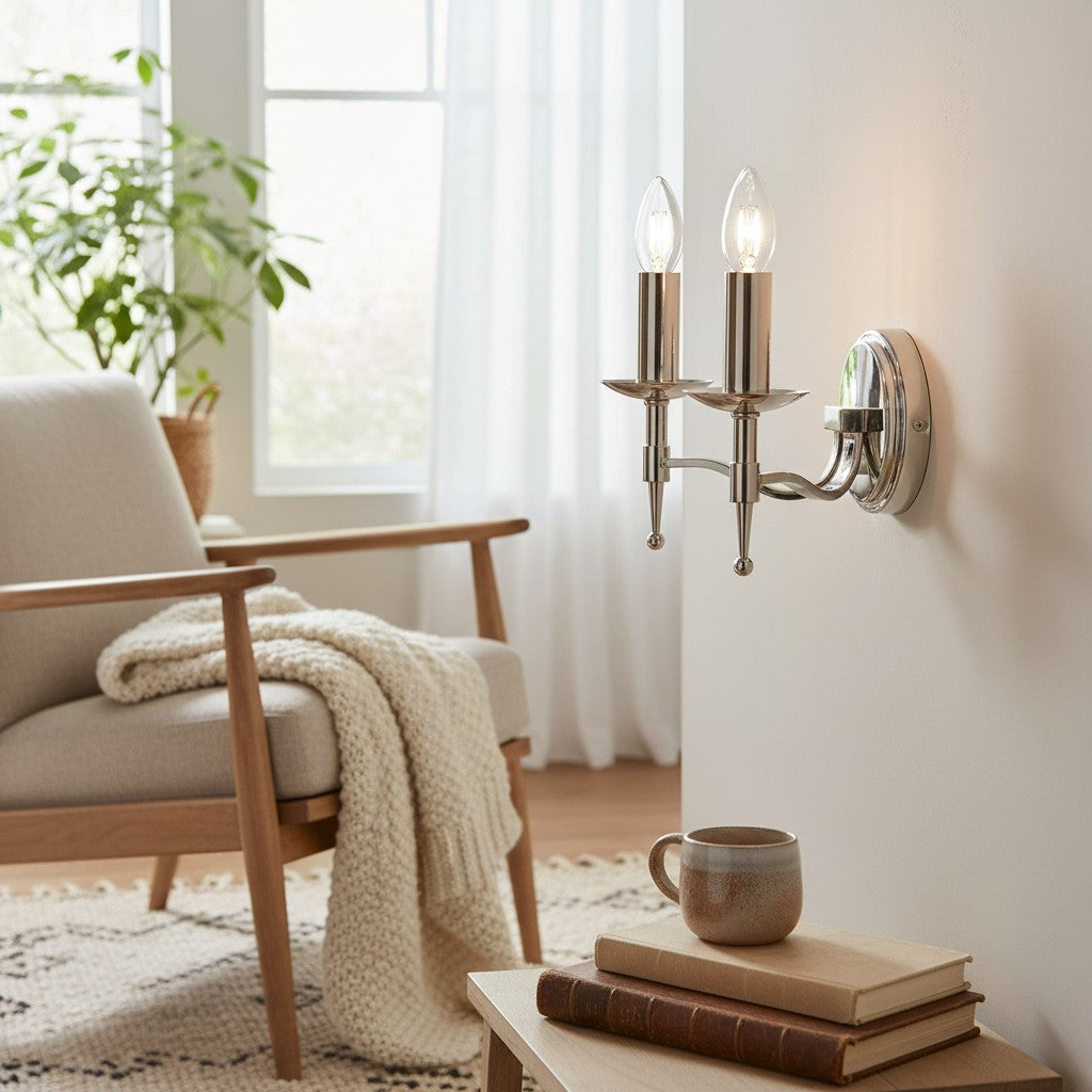 Tela Classic Wall Sconce Metal Wall Light - Elegant Wall Sconce Ideal for Hallway or Living Room