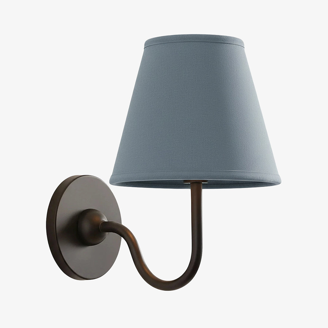 Luvora Pleated Shade Wall Lamp – Modern Brass Linen Lighting