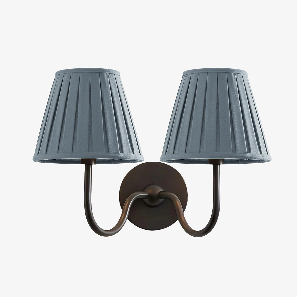 Luvora Pleated Shade Wall Lamp – Modern Brass Linen Lighting