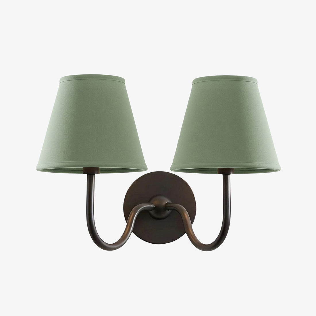 Luvora Pleated Shade Wall Lamp – Modern Brass Linen Lighting