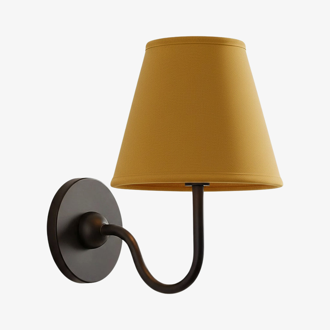 Luvora Pleated Shade Wall Lamp – Modern Brass Linen Lighting