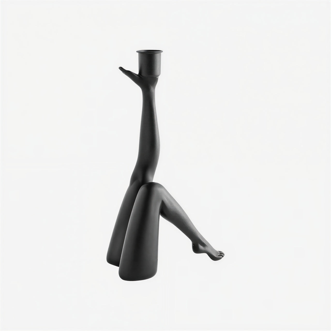 Kickra Leg-Inspired Candle Holder - Sculptural Resin Holder for Dining Room U22