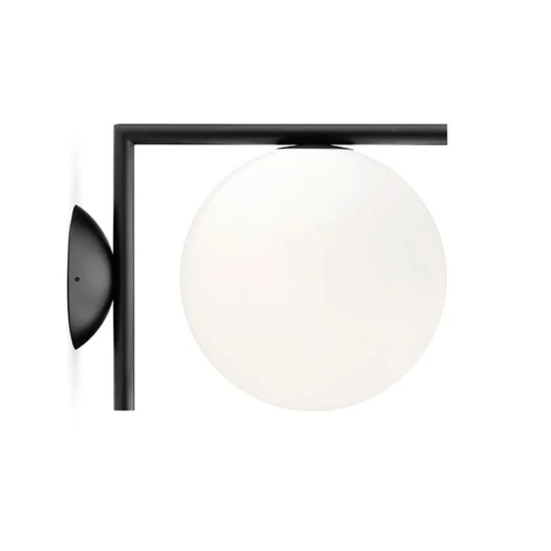 IC Wandleuchte - Messing und Glas Globus Luxuslampe für Korridor