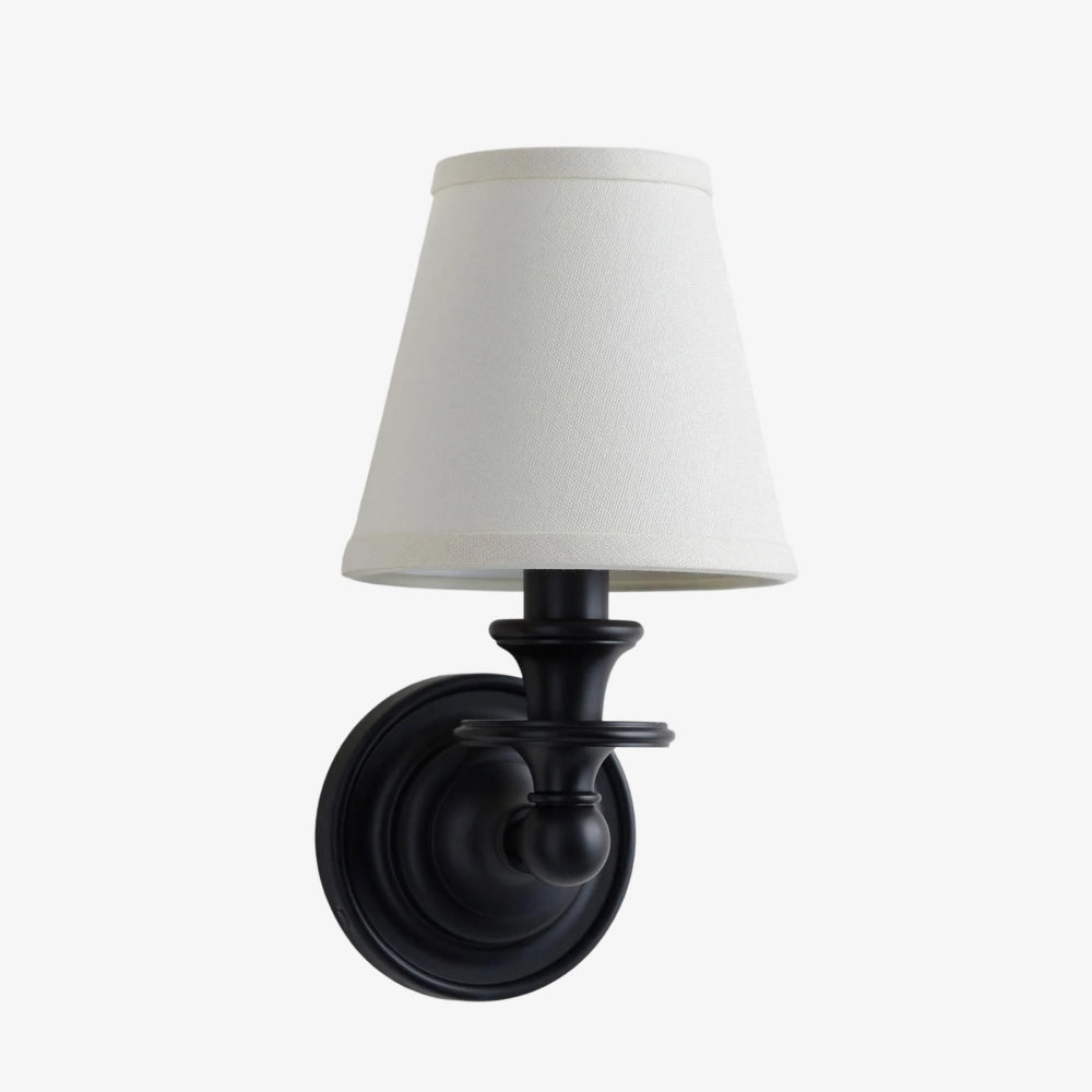 Kalvora Fabric Shade Wall Sconce - Stylish Accent Lighting for Bedroom & Hallway