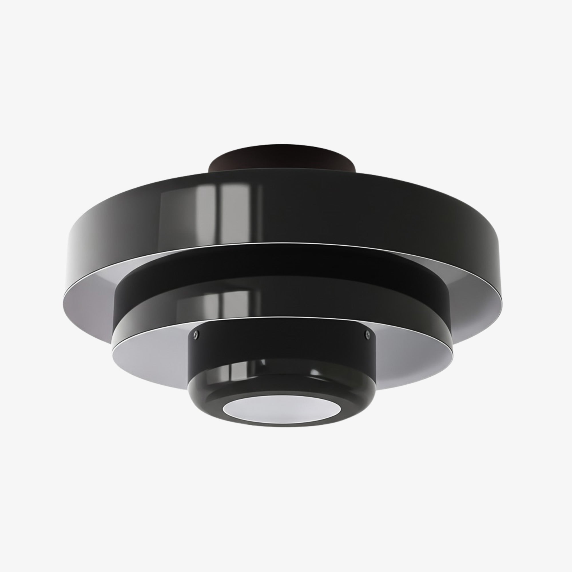 Veleora Bauhaus Three-Tier Colorful Round Macaron Ceiling Lamp - Modern Metal Design for Living Rooms