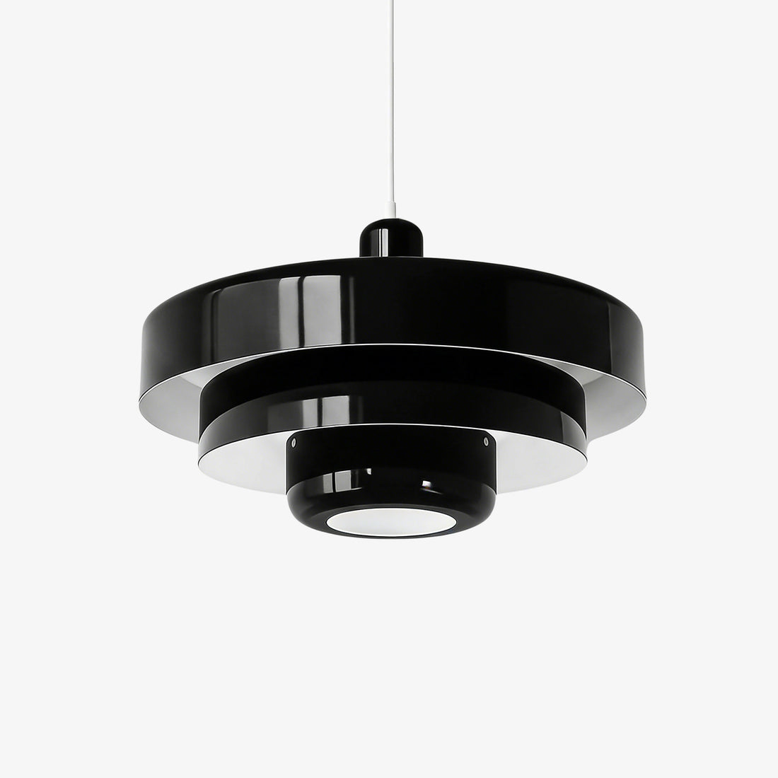 Decorative Multi Layer Hanging Pendant Lamp With Smooth Lines For Contemporary Home Interiors