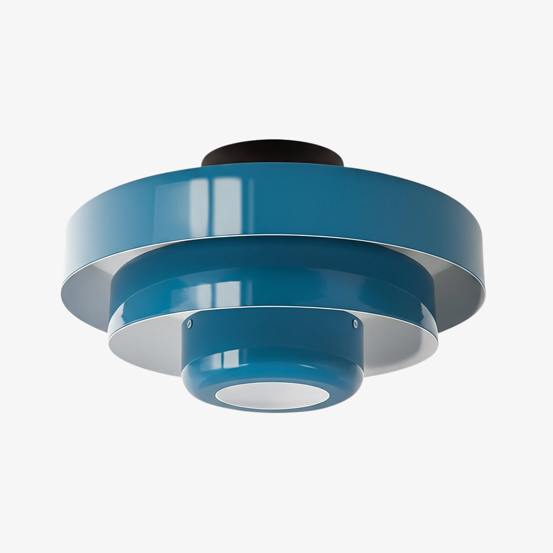 Veleora Bauhaus Three-Tier Colorful Round Macaron Ceiling Lamp - Modern Metal Design for Living Rooms