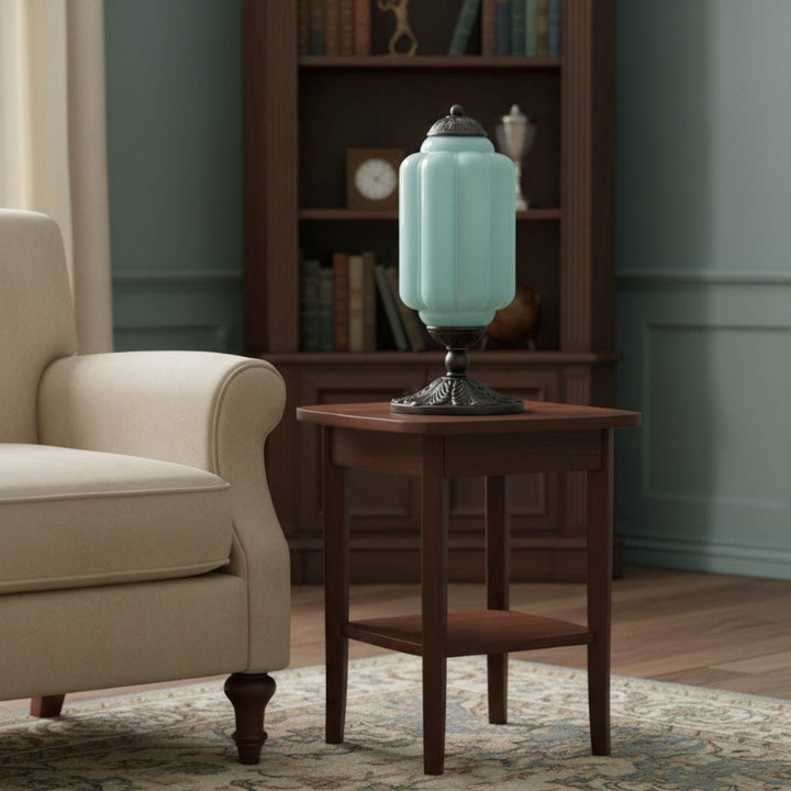 Vintage Milk Glass Led Eloise Table Lamp