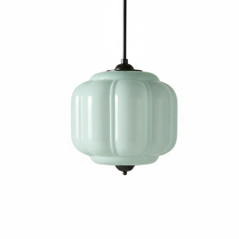 Eloise Vintage Pendant Light - Milk Glass Shade Light for Dining Room