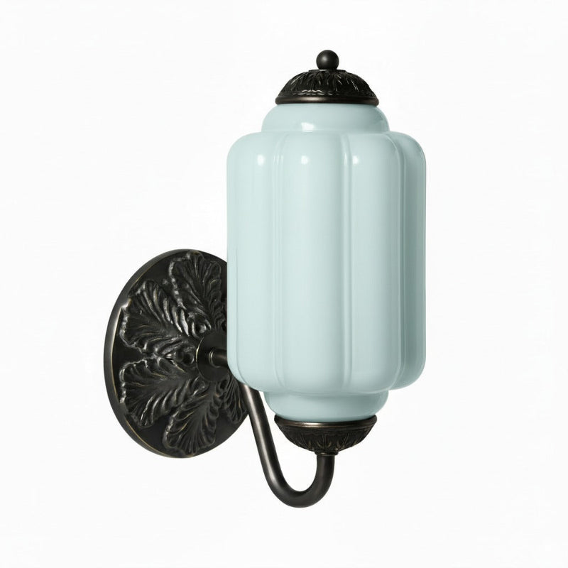 Milk Glass Vintage Eloise Bedside Wall Sconce