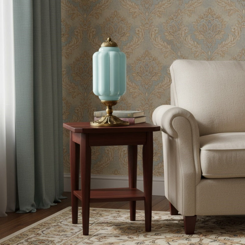 Vintage Milk Glass Eloise Table Lamp