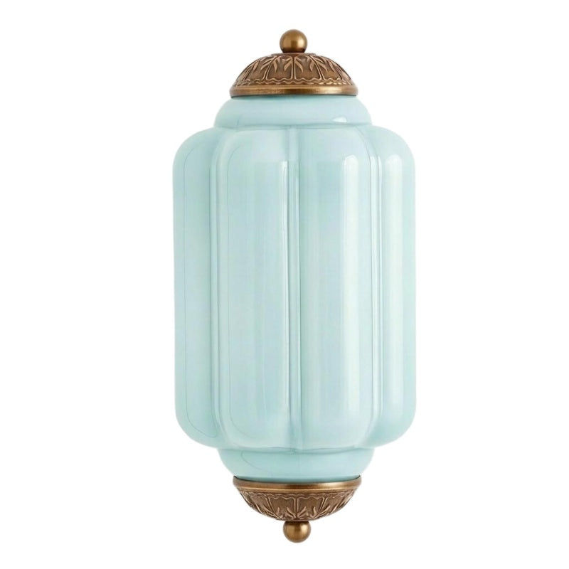 Eloise Flush Mount Sconce - Vintage Milk Glass Light for Bedside