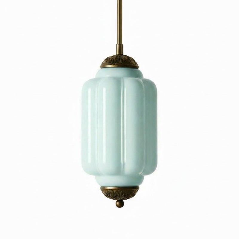 Eloise Vintage Glas-Pendelleuchte – Schlanke Lampenschirmbeleuchtung für die Küche