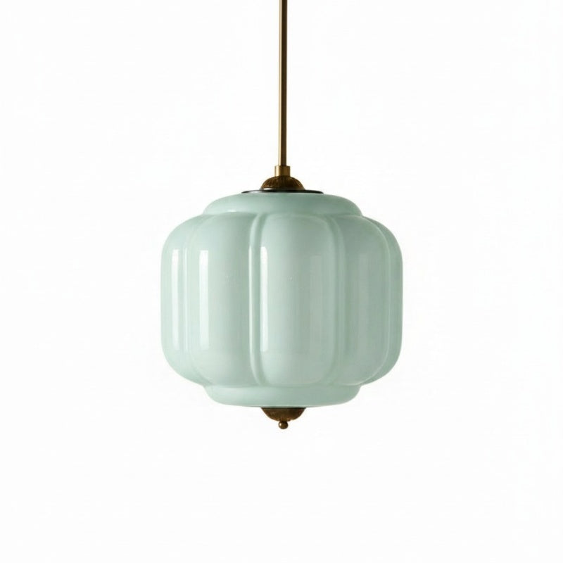 Eloise Vintage Pendant Light - Milk Glass Shade Light for Dining Room