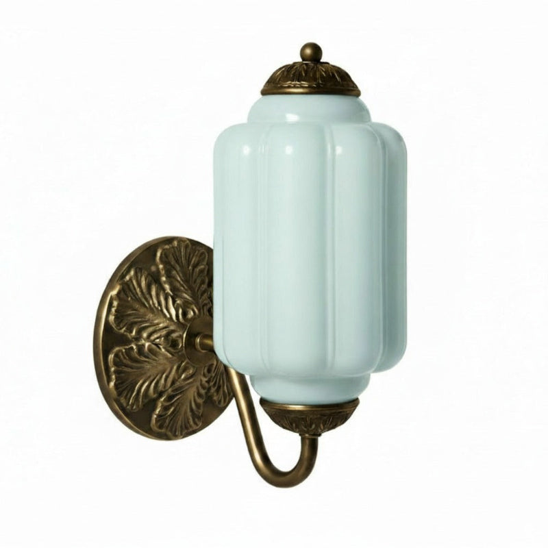 Milk Glass Vintage Eloise Bedside Wall Sconce