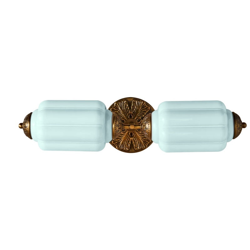 Eloise Laternen-Wandleuchte – Vintage-Glasschirm für Flurbeleuchtung