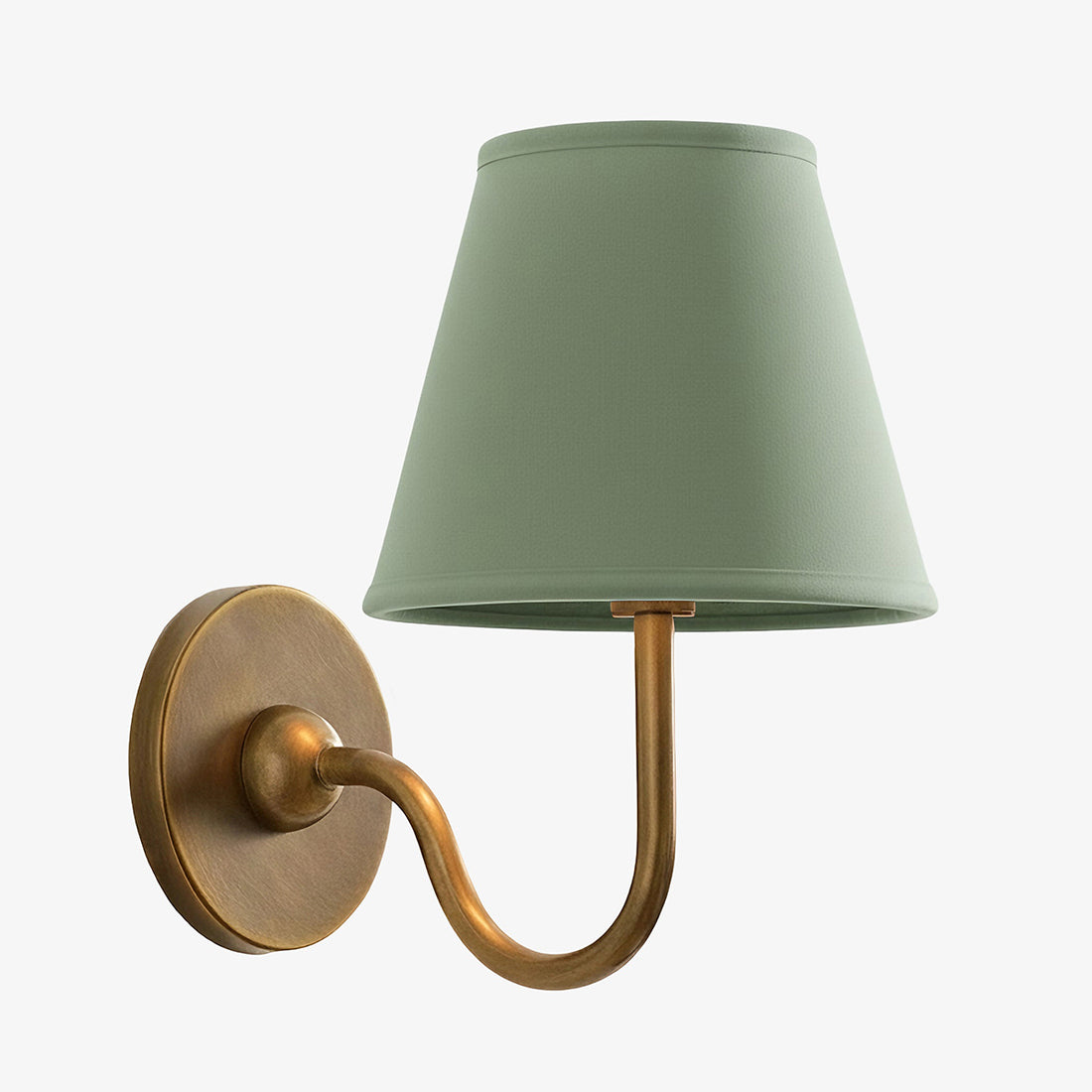 Luvora Pleated Shade Wall Lamp – Modern Brass Linen Lighting