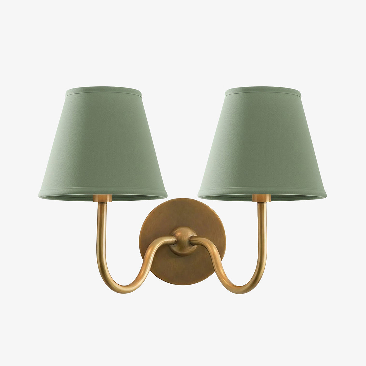 Luvora Pleated Shade Wall Lamp – Modern Brass Linen Lighting