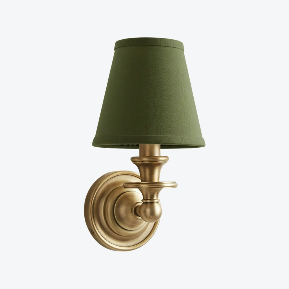 Kalvora Fabric Shade Wall Sconce - Stylish Accent Lighting for Bedroom & Hallway