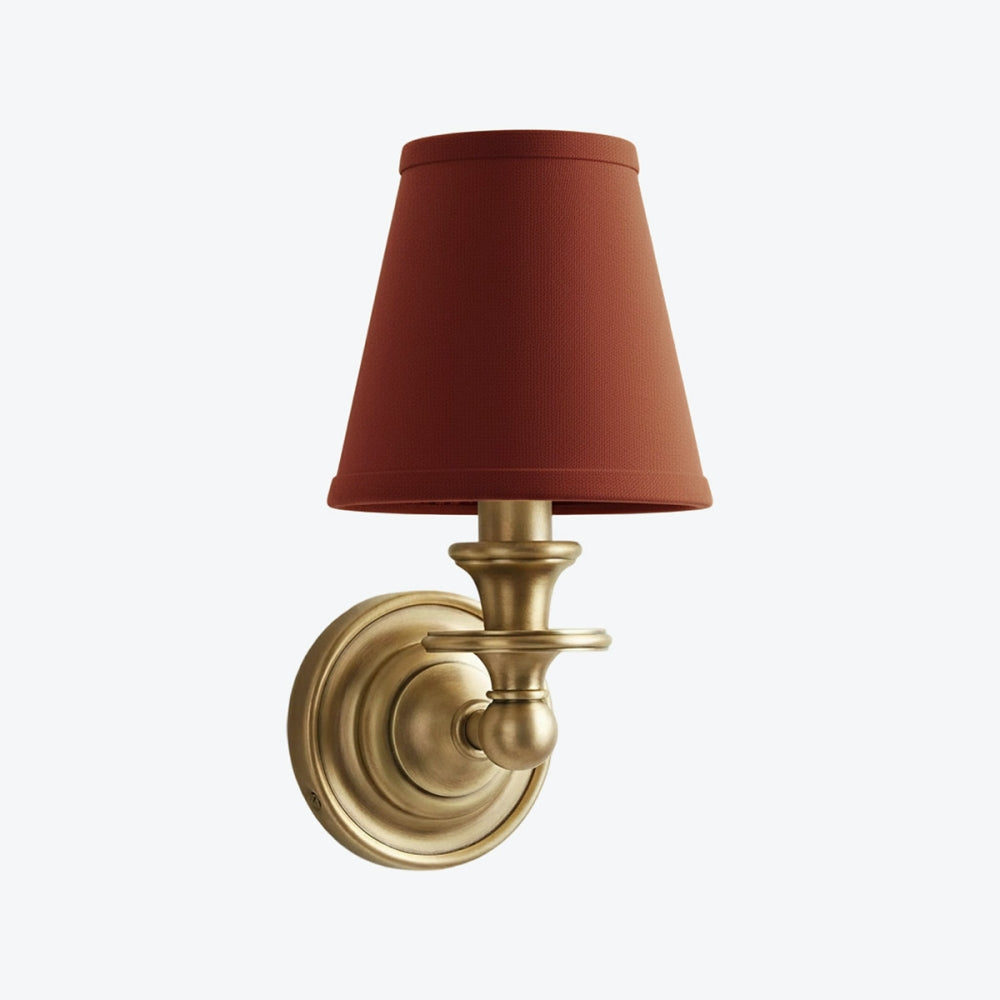 Kalvora Fabric Shade Wall Sconce - Stylish Accent Lighting for Bedroom & Hallway