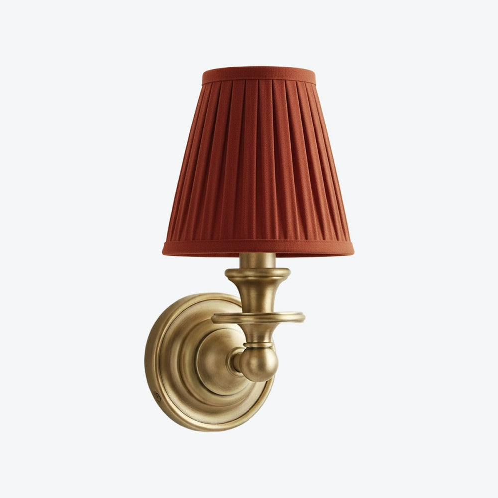 Kalvora Fabric Shade Wall Sconce - Stylish Accent Lighting for Bedroom & Hallway