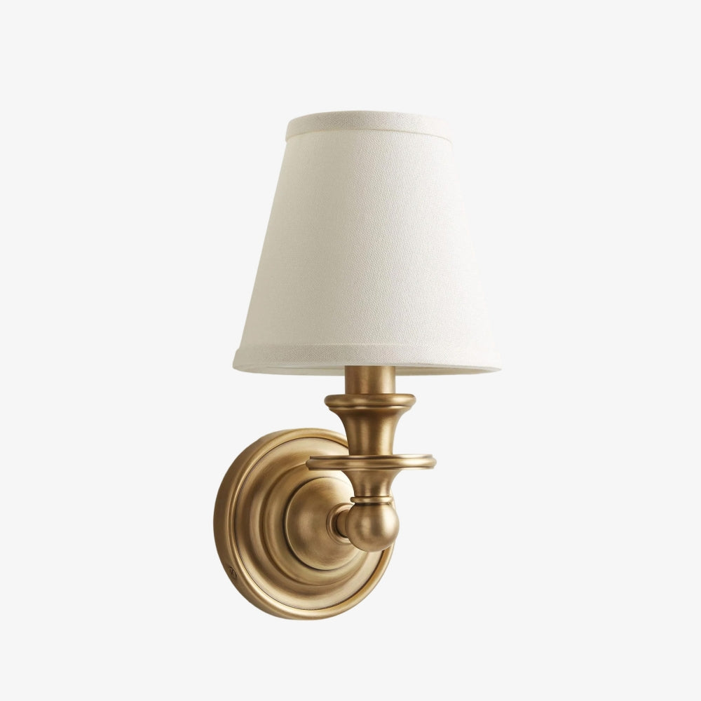 Kalvora Fabric Shade Wall Sconce - Stylish Accent Lighting for Bedroom & Hallway