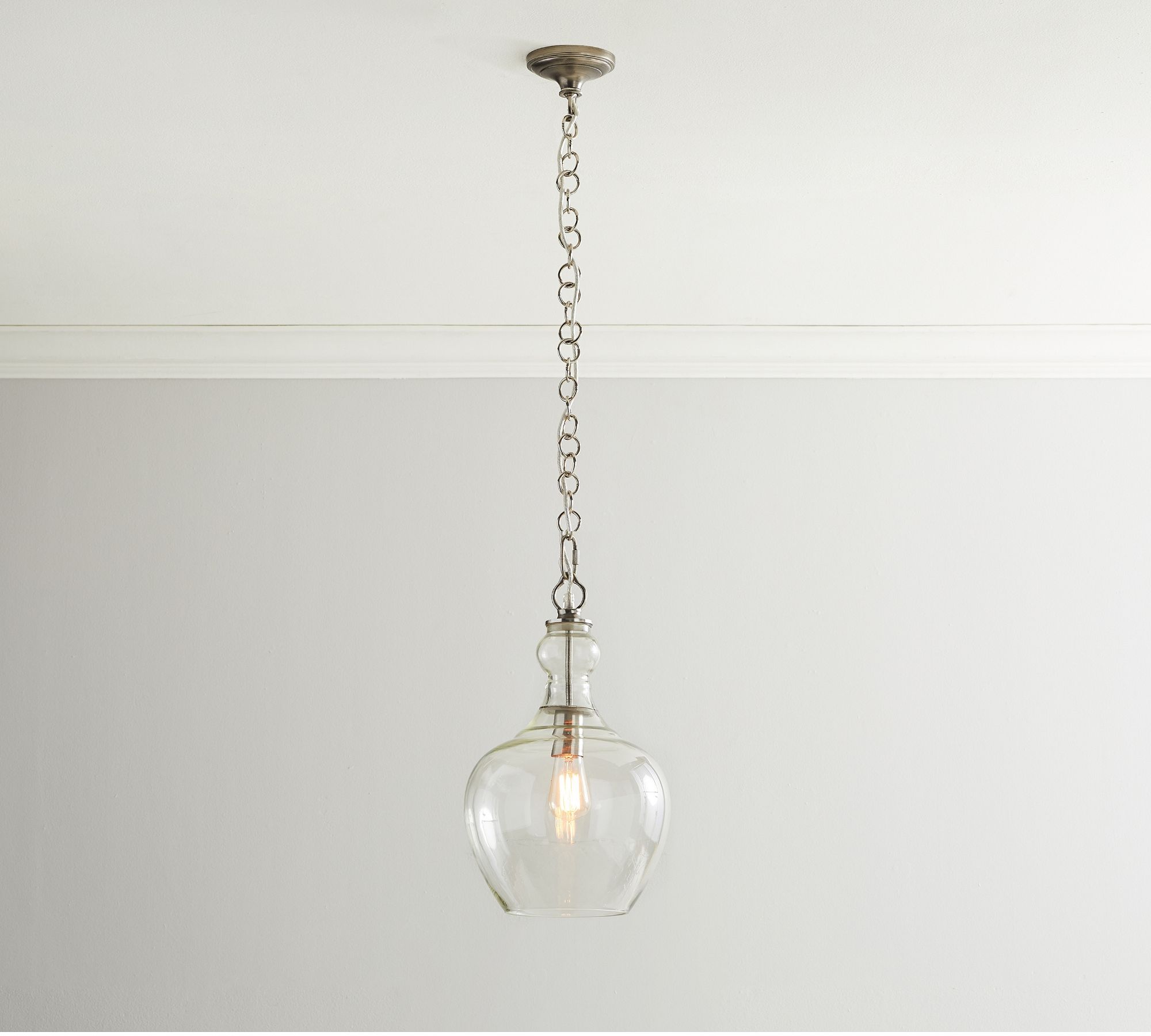 Lawson Glass Pendant Light - Recycled & Milk Glass with Bronze Accent