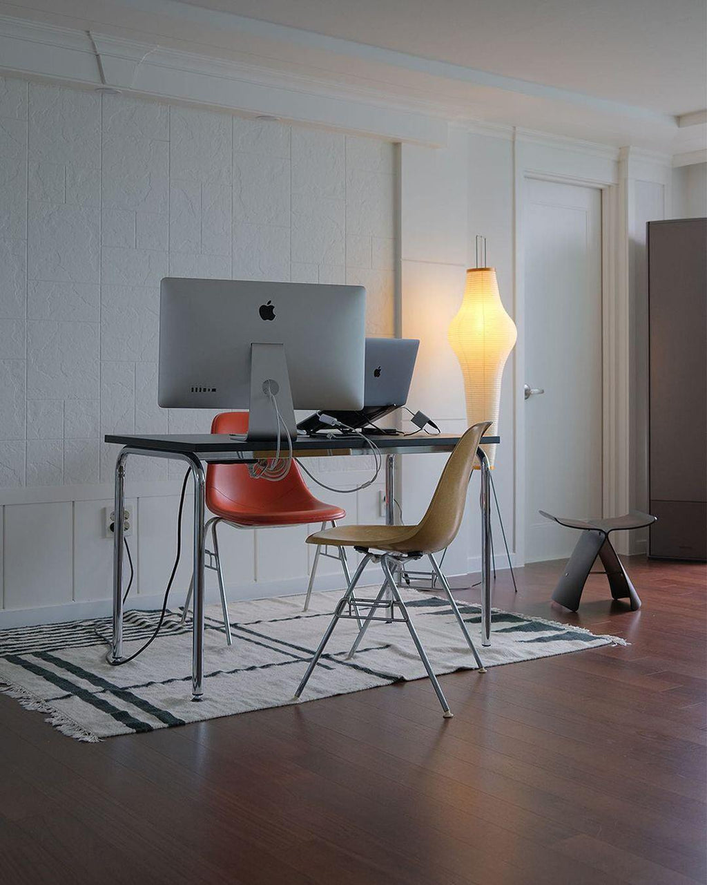 Rice Paper Floor Lamp - Bamboo Frame Soft Light for Living Room