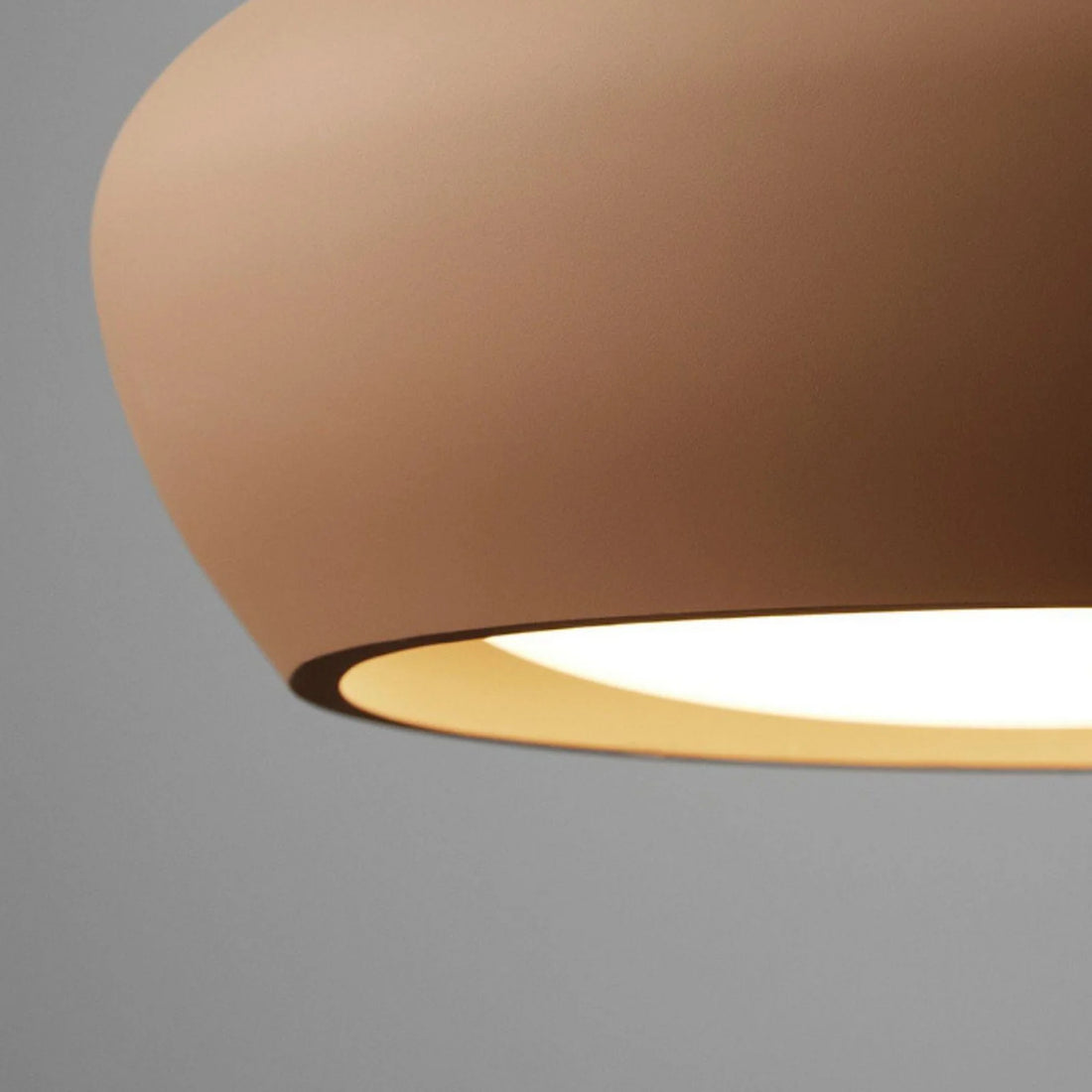 Monocem Minimalist Concrete Ceiling Fixture – Stylish Flush Mount Light for Living Room