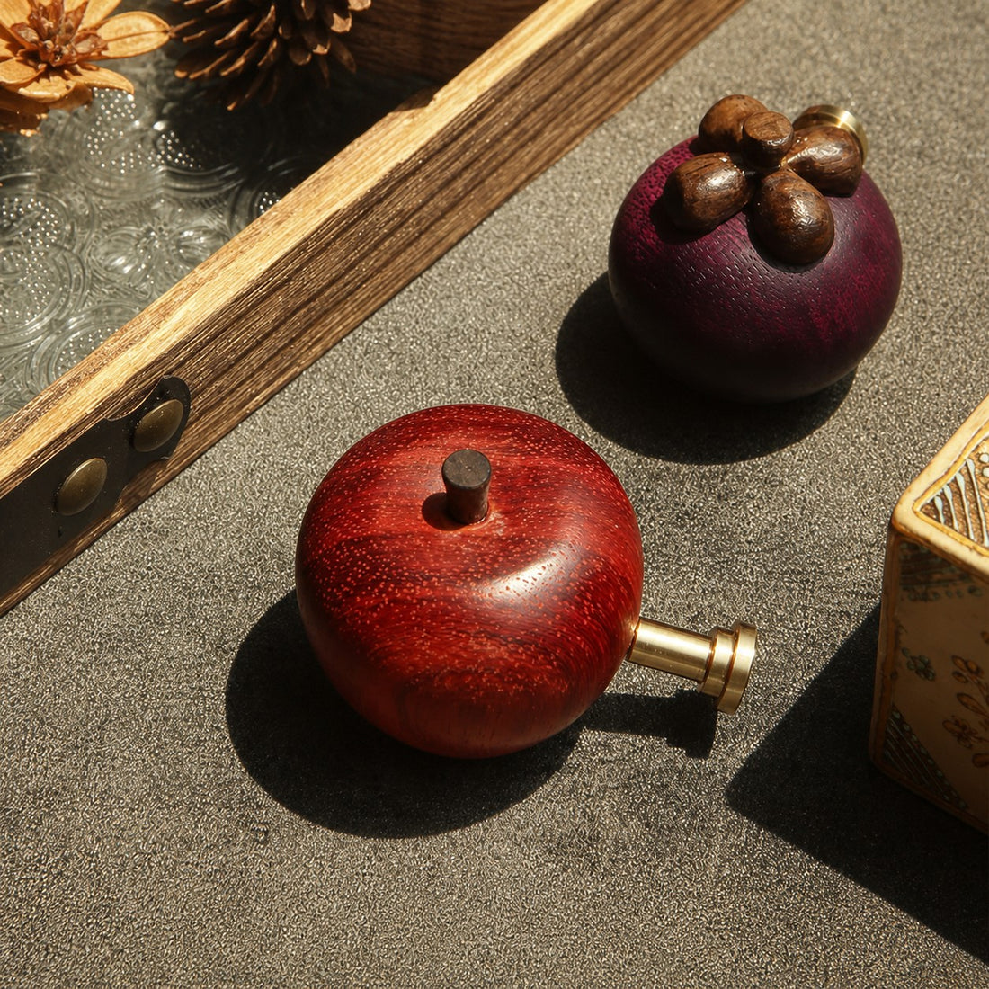 Handcrafted Wooden Fruit Cabinet Hardware