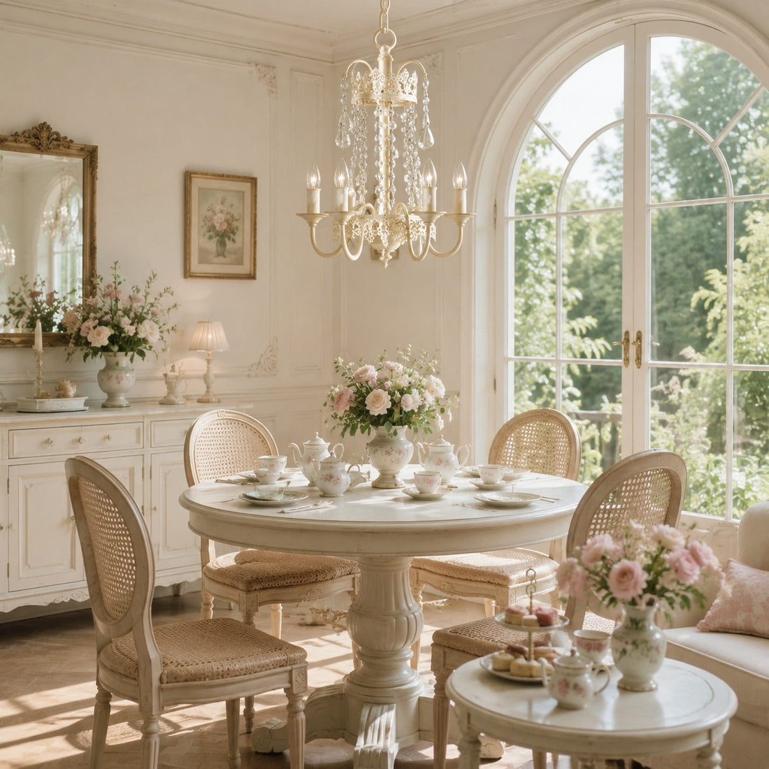 Vintage European Crystal Chandelier