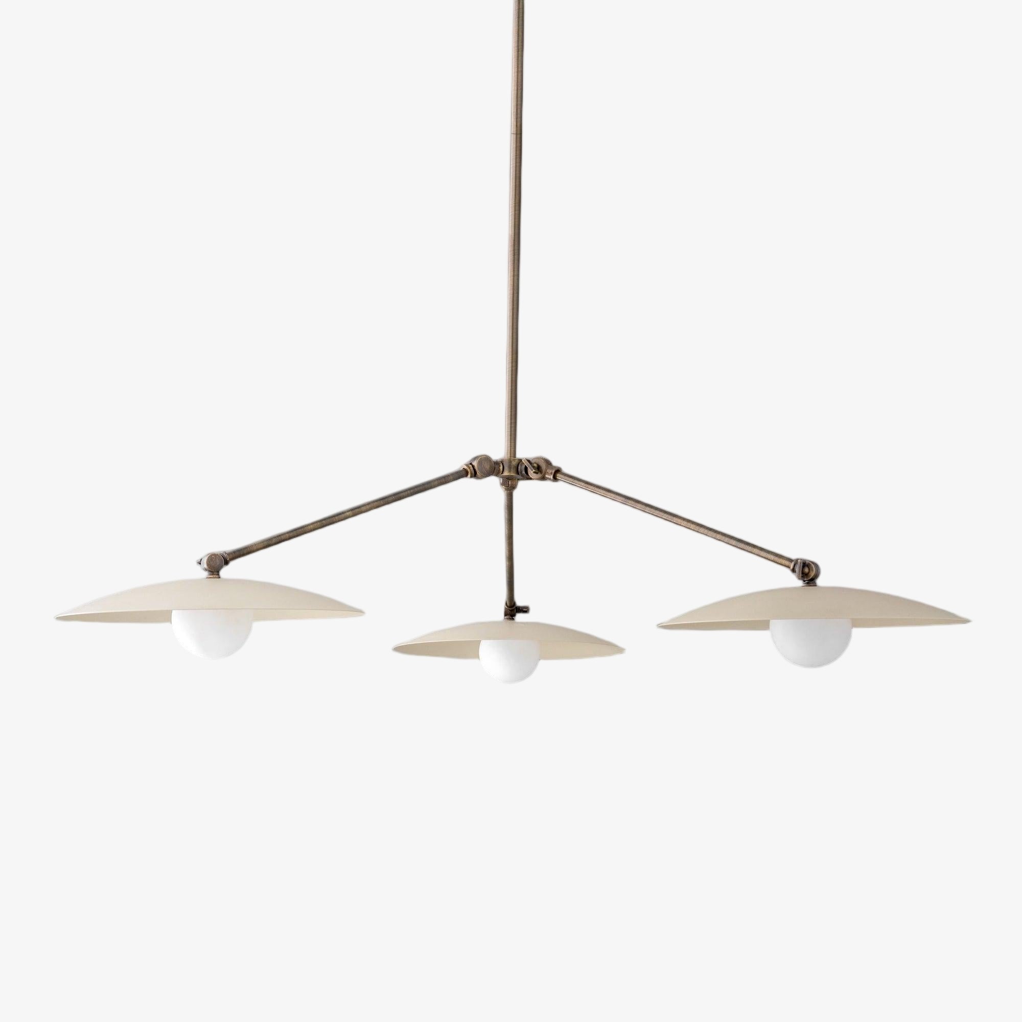 Curva Metall Antik Messing Kronleuchter - Moderne Industrielle Beleuchtung Anhänger