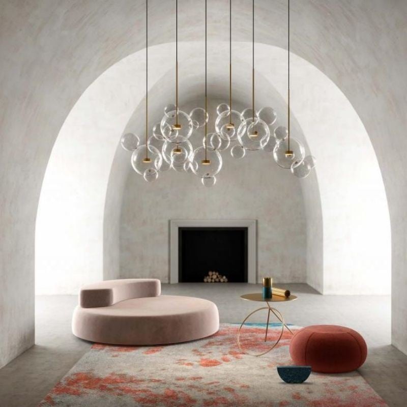 Clear Bolle Soap Bubble Pendant Light