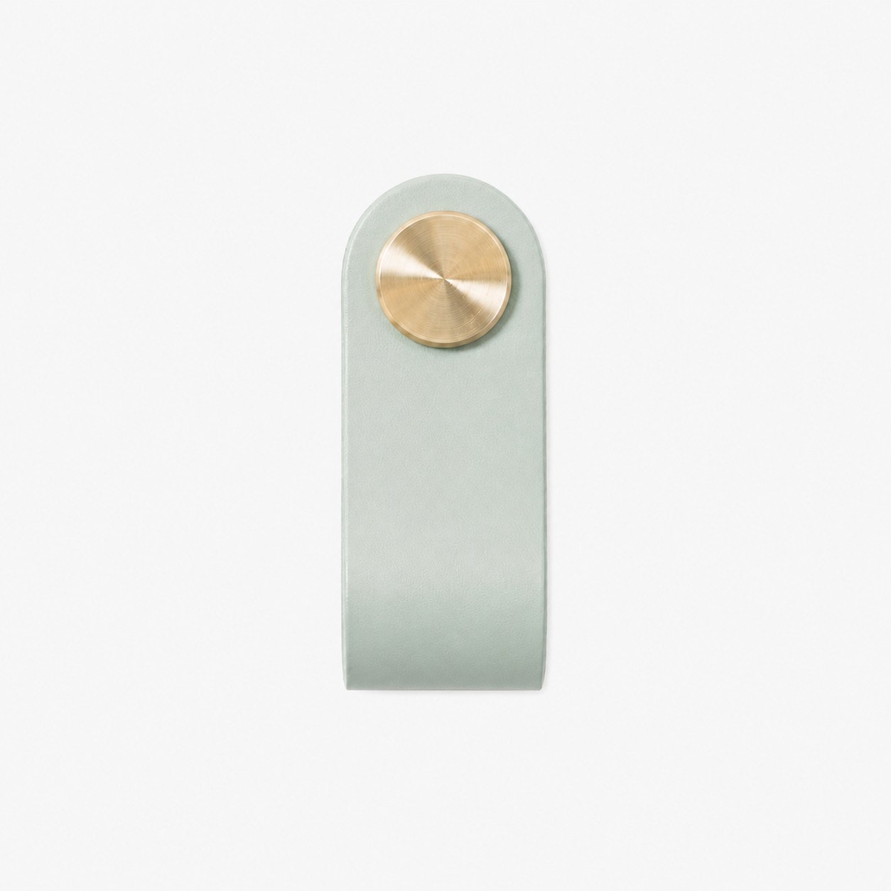 Cowhide leather and brass cabinet pull handle color and size option