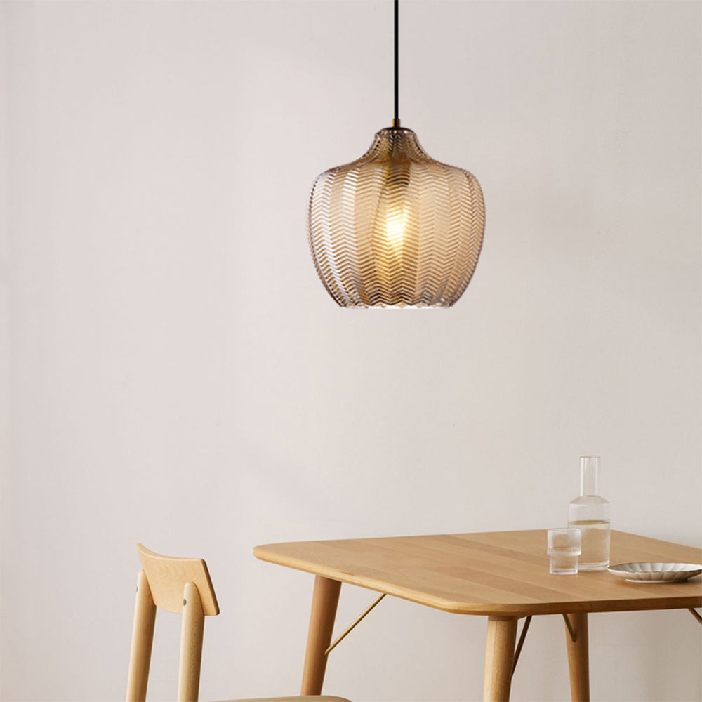 Glass Lampshade Pendant Lamp - Stylish Fixture for Living Room
